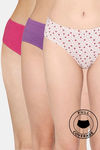 Rosaline Fleur Burst Medium Rise Full Coverage Hipster Panty (Pack of 3) - Multicolor — thumbnail 1